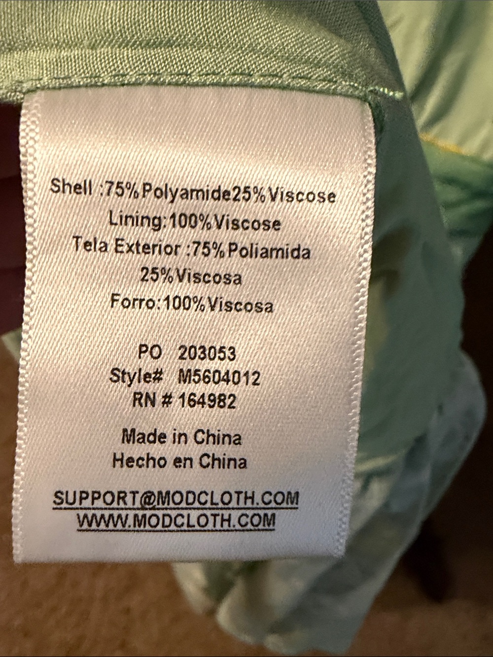 NWT ModCloth Lucky Horshoe 3x ruffled wrap dress - Picture 5 of 6